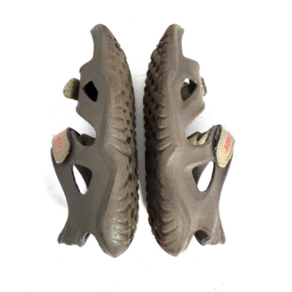 Crocs  Brown Sandal Toddler Kids Size C10 Hook Loop Shoes - Picture 8 of 10